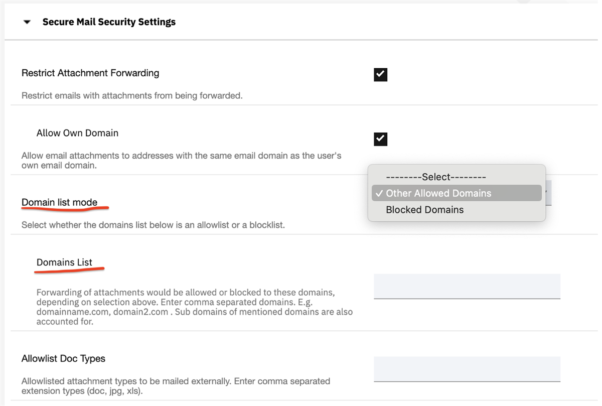 Restrict Attachment Forwarding After